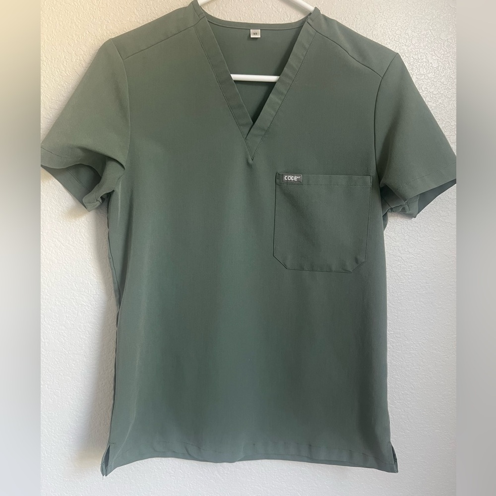 Code NXT Olive Scrub Set